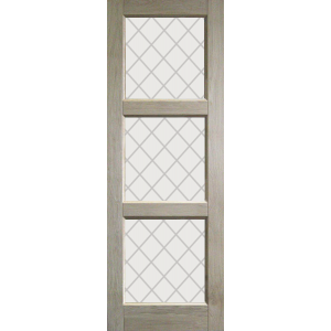 Дверь деревянная межкомнатная из массива бессучкового дуба, Серия 3, со стеклом